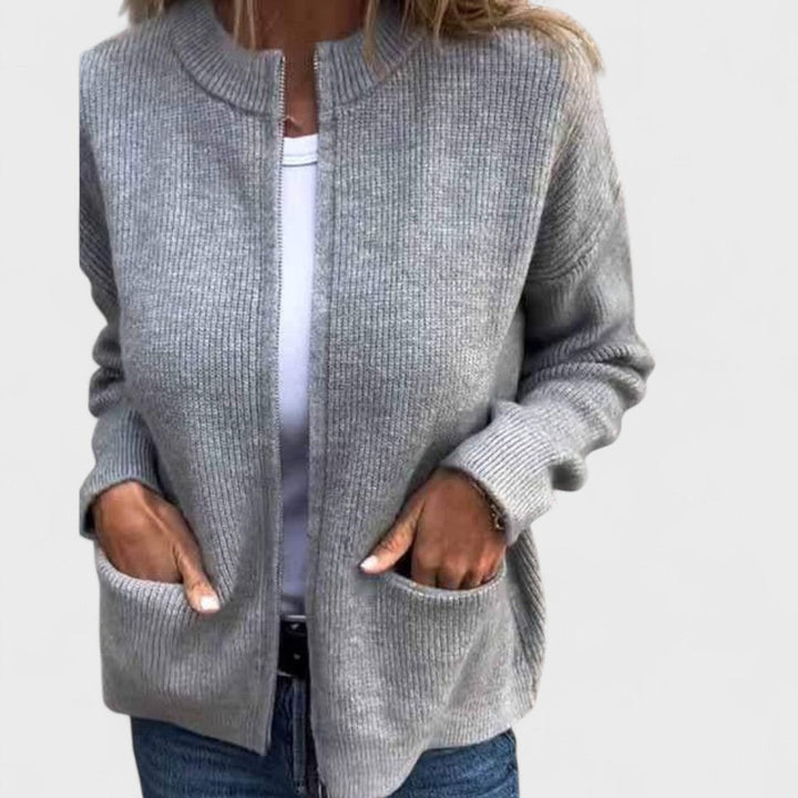 Noelle|Knitted Cotton Cardigan