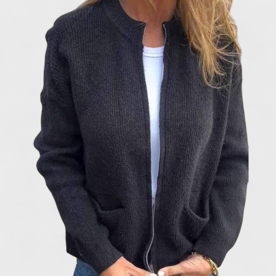 Noelle|Knitted Cotton Cardigan