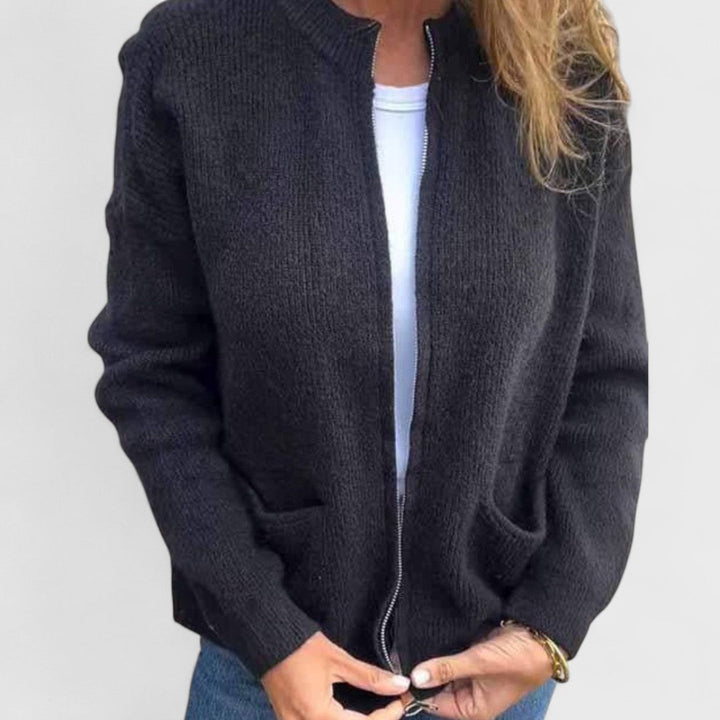 Noelle|Knitted Cotton Cardigan