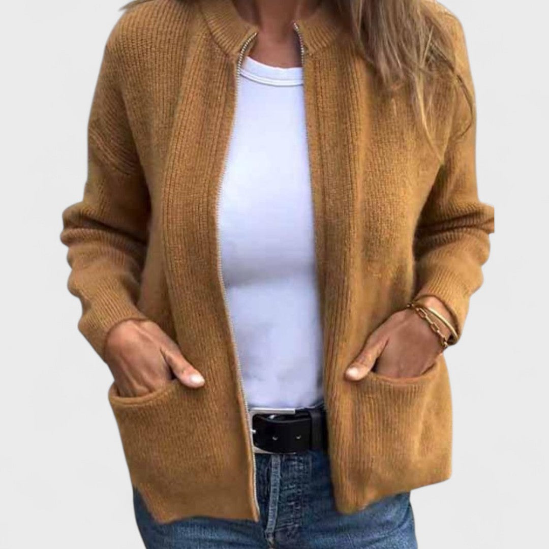Noelle|Knitted Cotton Cardigan